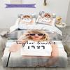 Taylor Pattern Bedding,Quilt Set Quilt Cover Pillowcase Home Birthday Gift (1 * Duvet Cover + 2 * Pillowcase, Without Core)
