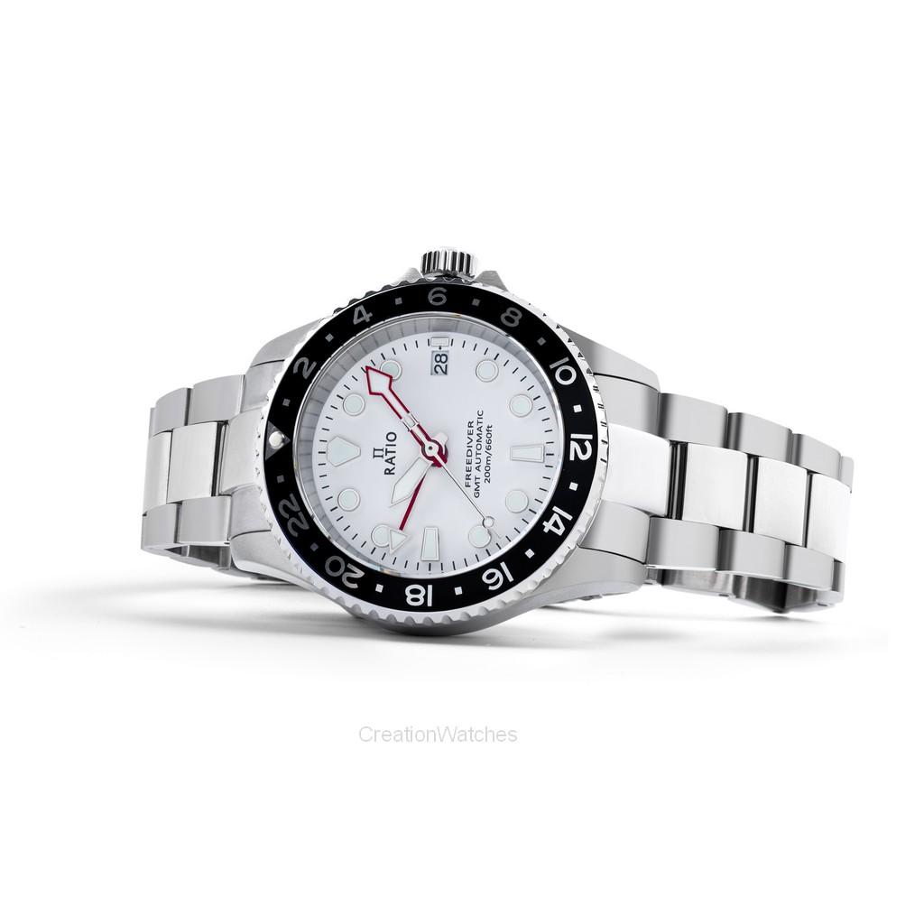RATIO FreeDiver GMT - Orologio Subacqueo Automatico Uomo Vetro Zaffiro 200m - Per Avventure Senza Limiti - 3