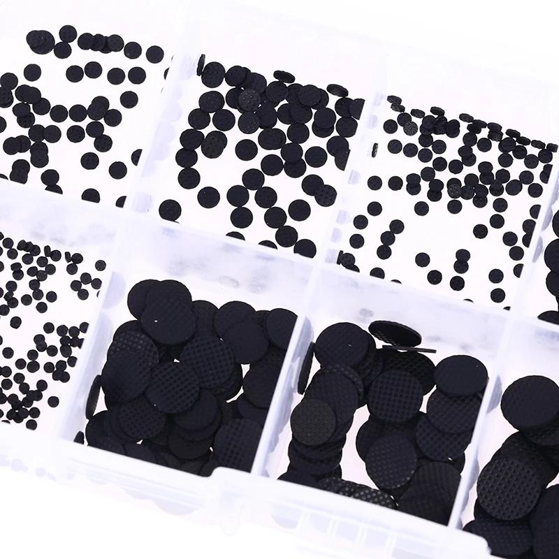500PCS 1.8mm - 8mm Different Sizes Conductive Silicone Pads Keypad Repair Kit For IR Remote Control Conductive Rubber Buttons
