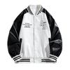 American PU leather jacket men's jacket spring and autumn new stand-up collar locomotive clothing versatile trend explosive jacket men