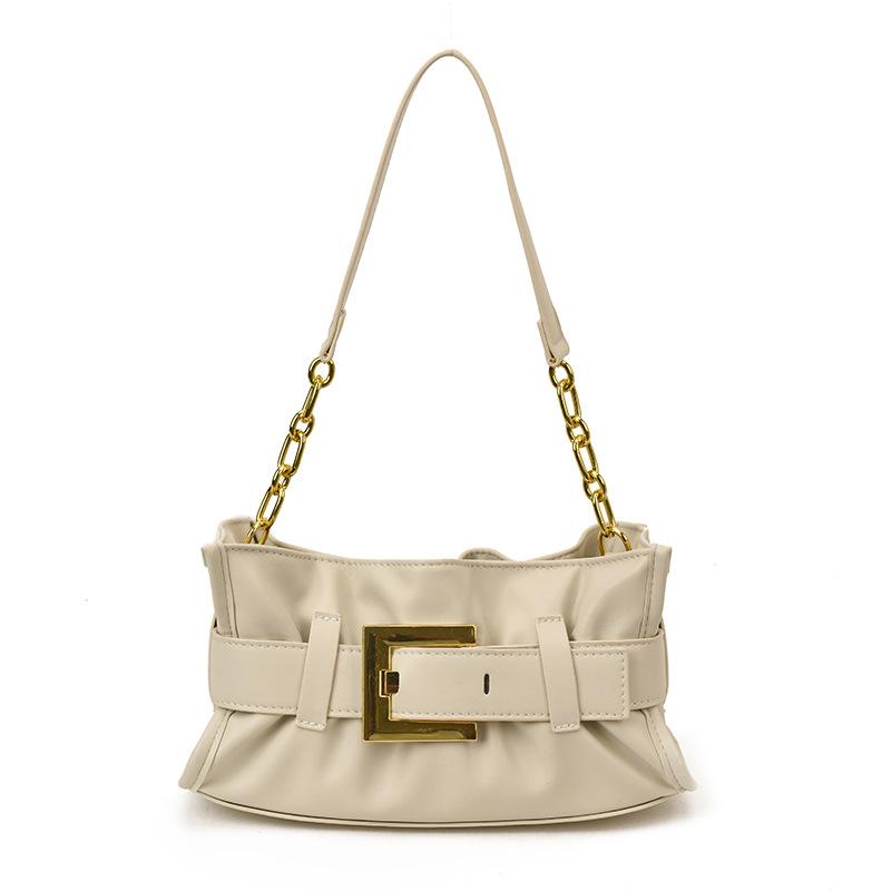 Light luxury niche portable tote bag women's 2025 new high-end pleated clutch bag exquisite shoulder armpit bag