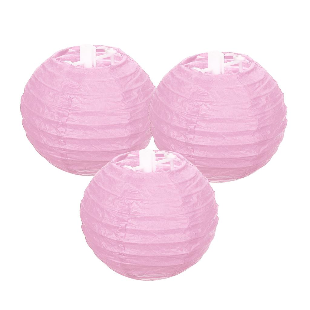 3 Pack Round Paper Lanterns Decorative Hanging Lanterns Lamp Party Decorations for Birthday Wedding Bridal Shower Home Decor
