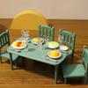 1 Set Doll House Simulation Dining Table Mini Furniture Children'S Toys Kitchen Living Room Decoration Model Diy Accessories