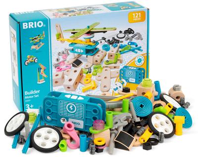 BRIO Builder Motor Set [Total 121 Pieces] Ages 3 and Up (Assembling Toys Building Blocks Educational Toys Wooden) 34591