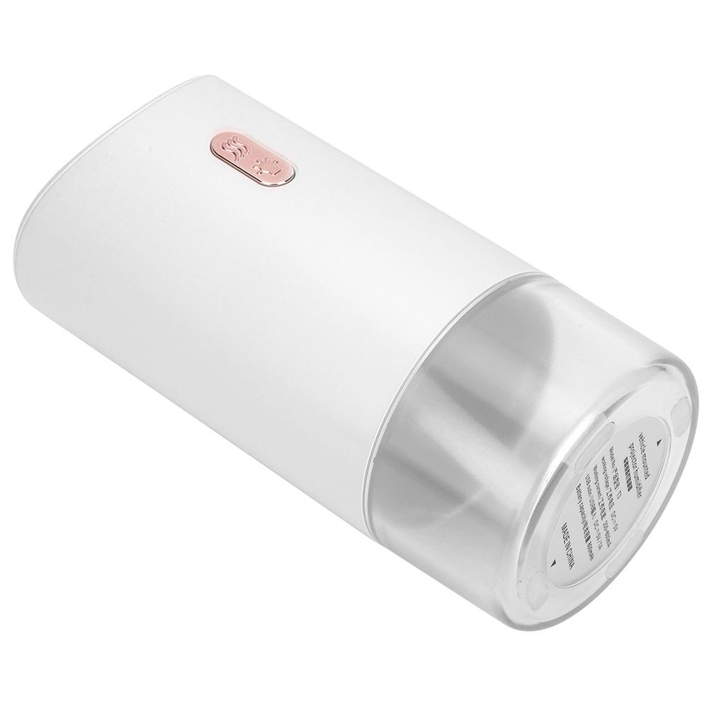300ml Mini USB Rechargeable Air Humidifier with Projection Ambient Light for Home Office Car UseWhite