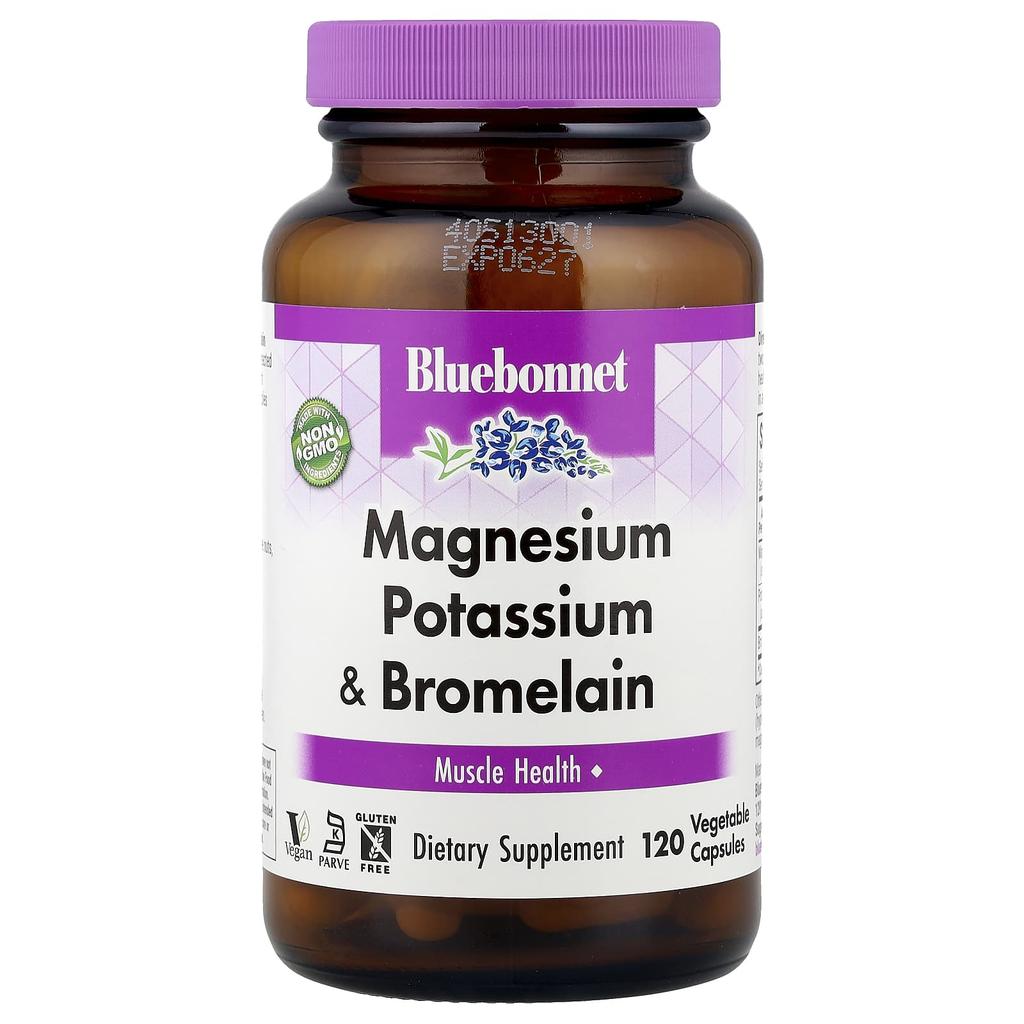 Magnesium Potassium and Bromelain, 120 Veggie Caps