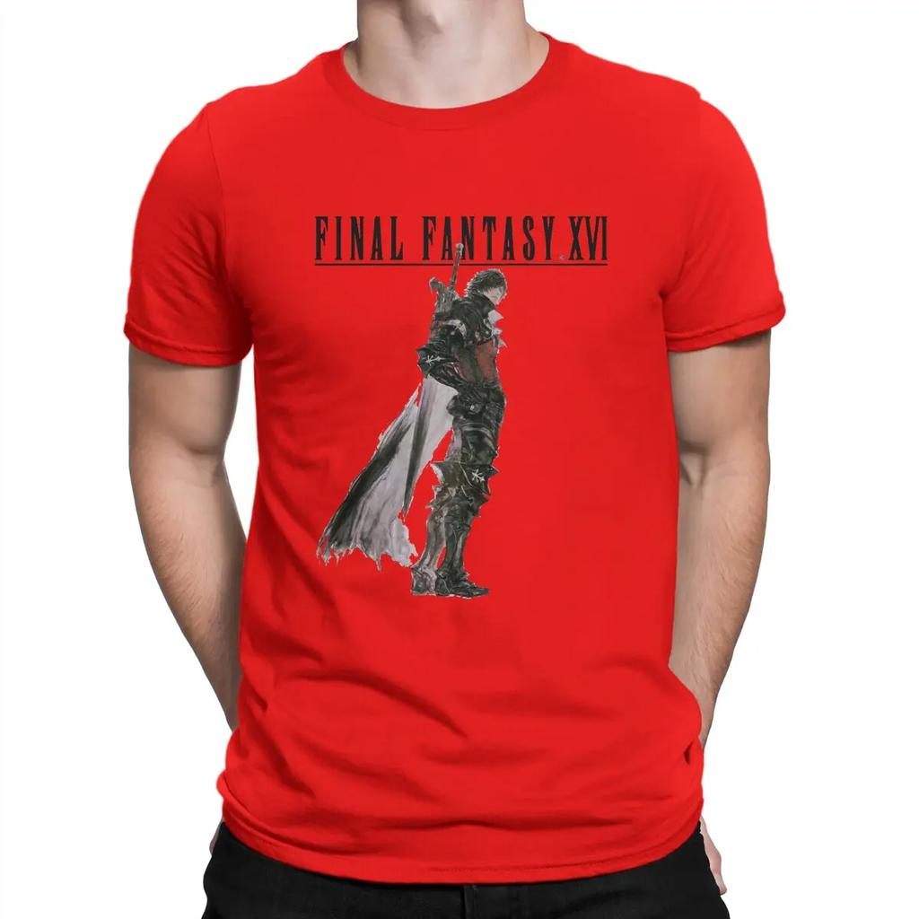 Cool T-Shirt for Men F-Final Fantasy Casual Pure Cotton Tees O Neck Short Sleeve T Shirt Birthday Present Tops