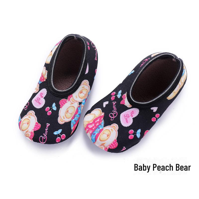 

Нескользящие бархатные бахилы для младенцев и малышей на весну и зиму - мягкие, толстые носки для раннего образования XL, Bottom length 18-20cm