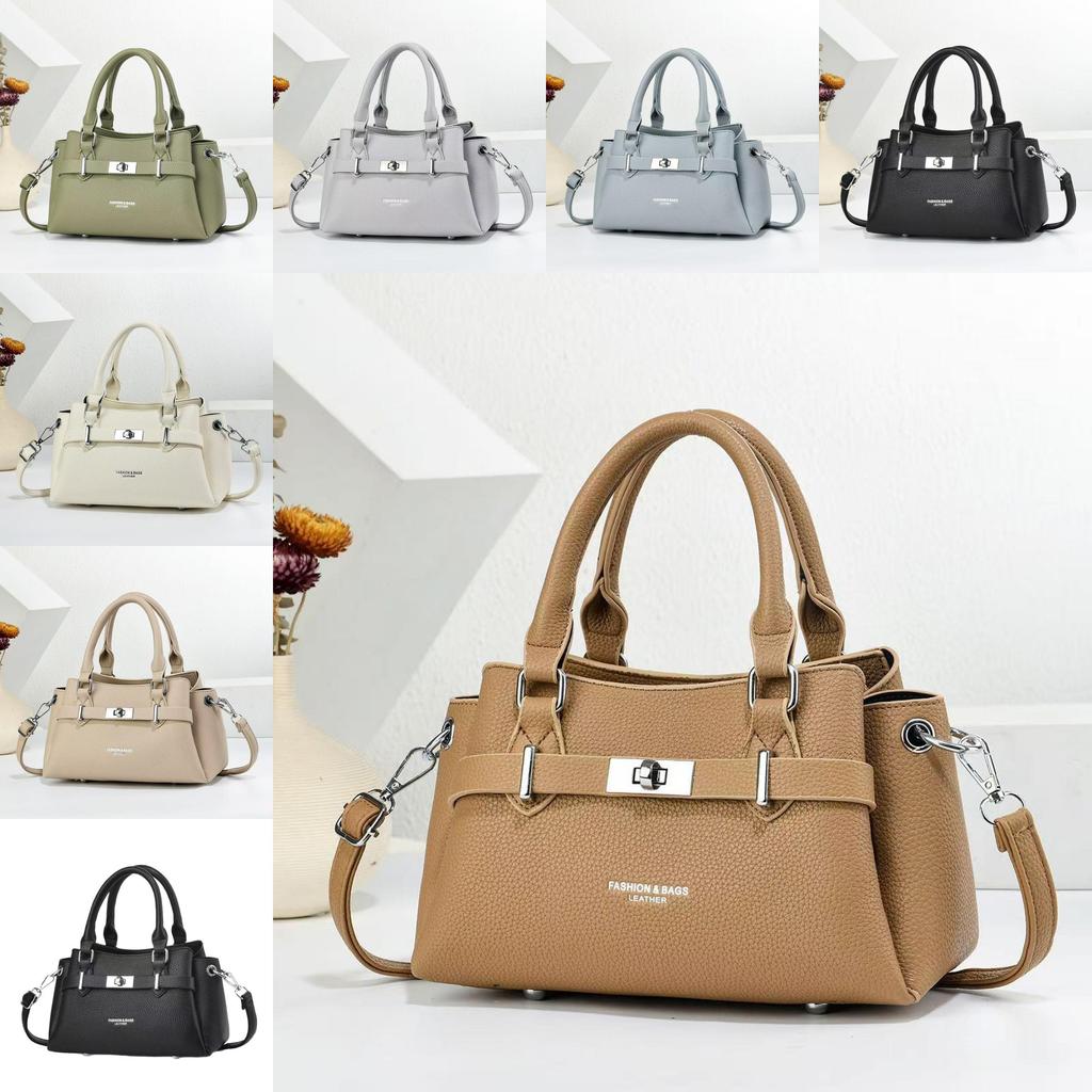Pu Material Handbag For Casual Travel With Zipper Closure And Inner Pocket