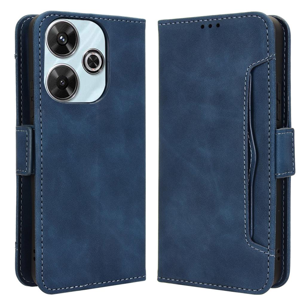 For Xiaomi Redmi 13 5G/13 4G/Note 13R 5G/Poco M6 4G Leather Phone Case with Multiple Card Slots