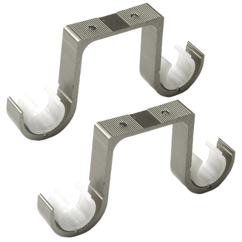 

Aluminum Alloy Double Curtain Rod Holders Install Rods for Drapery Rod 3-Color 1 шампанского