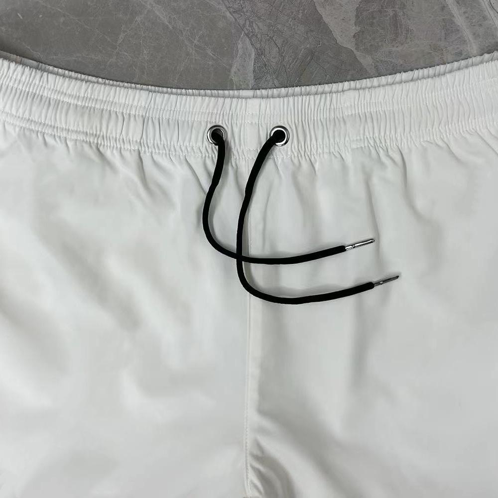 Men's Quick-Dry Stretch Casual Sport Shorts - Solid Color, Summer 2025, Four-Way Stretch, Beach-Ready, Loose Fit