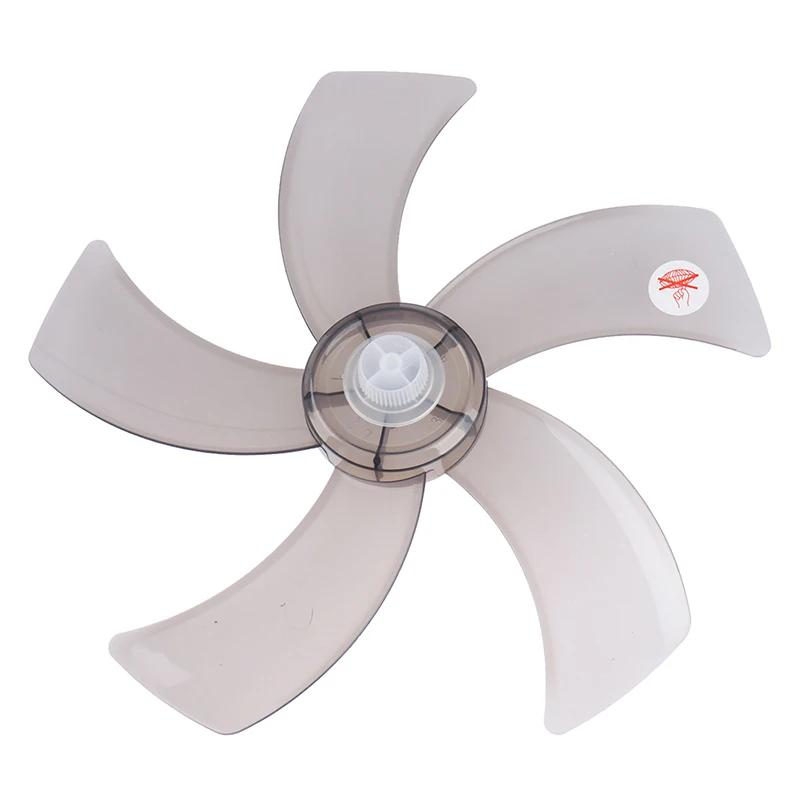 Sale 1Pc 16 Inch Household Plastic Fan Blade Five Leaves With Nut Cover For Pedestal Fan