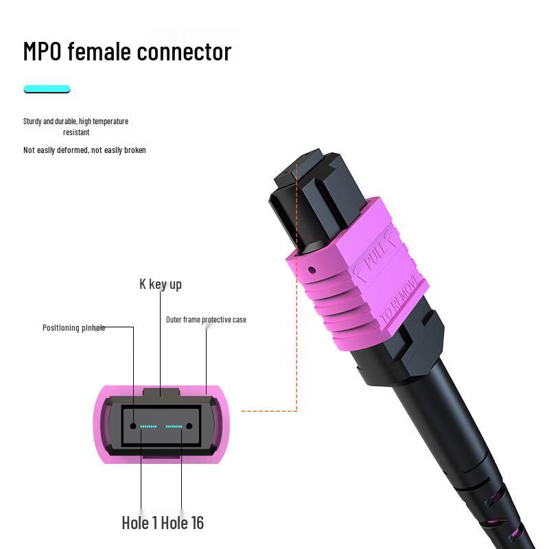 MPO-MPO OM4 Fiber Optic Patch Cable