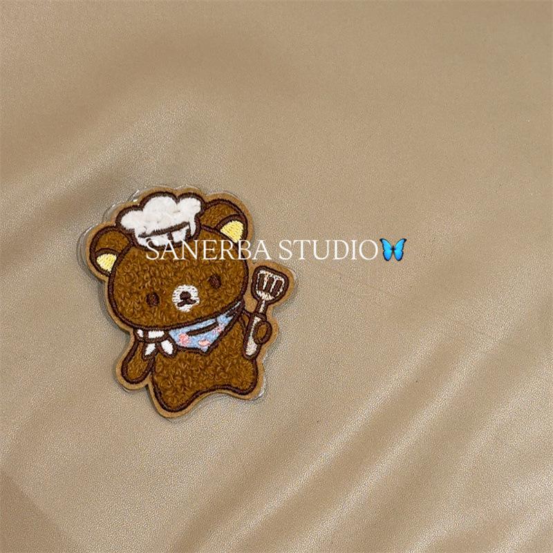 

Rilakkuma Chef Puzzle Cartoon iPhone Case for 16 Pro Max / 15 / 14 iPhone 14 Pro