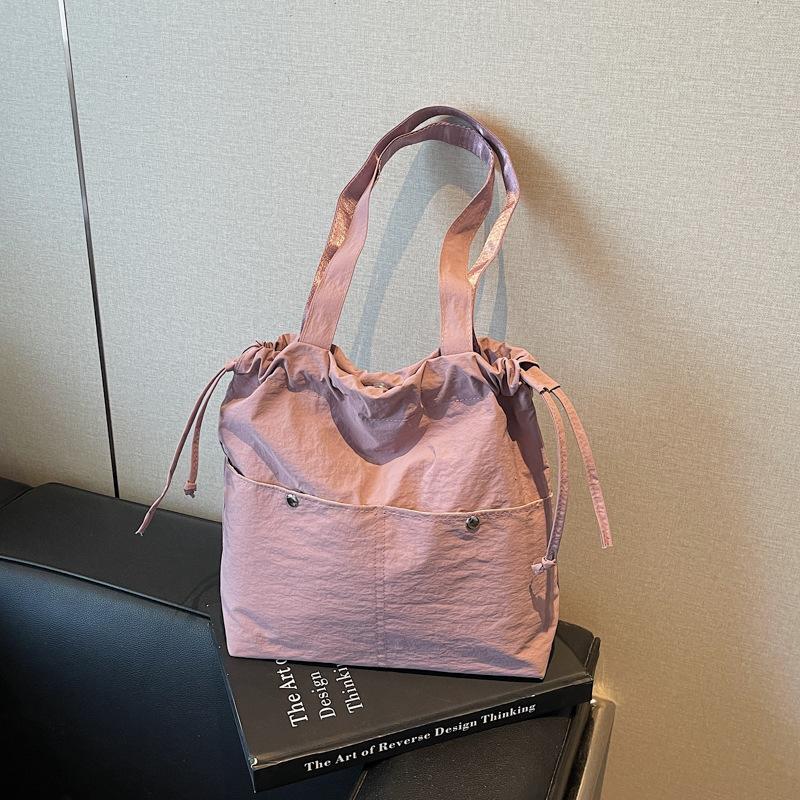Casual big bag women's new fashionable versatile cloth bag shoulder bag large-capacity class commuter bag