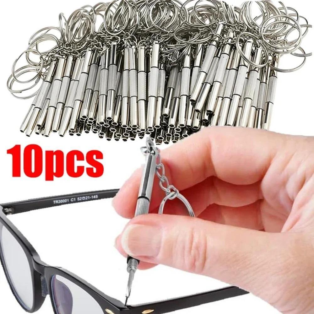 1-10Pcs Multifunctional Screwdriver Portable 3 In 1 Glasses Clocks Mobile Phone Stainless Steel Mini Screwdriver Set Repair Tool