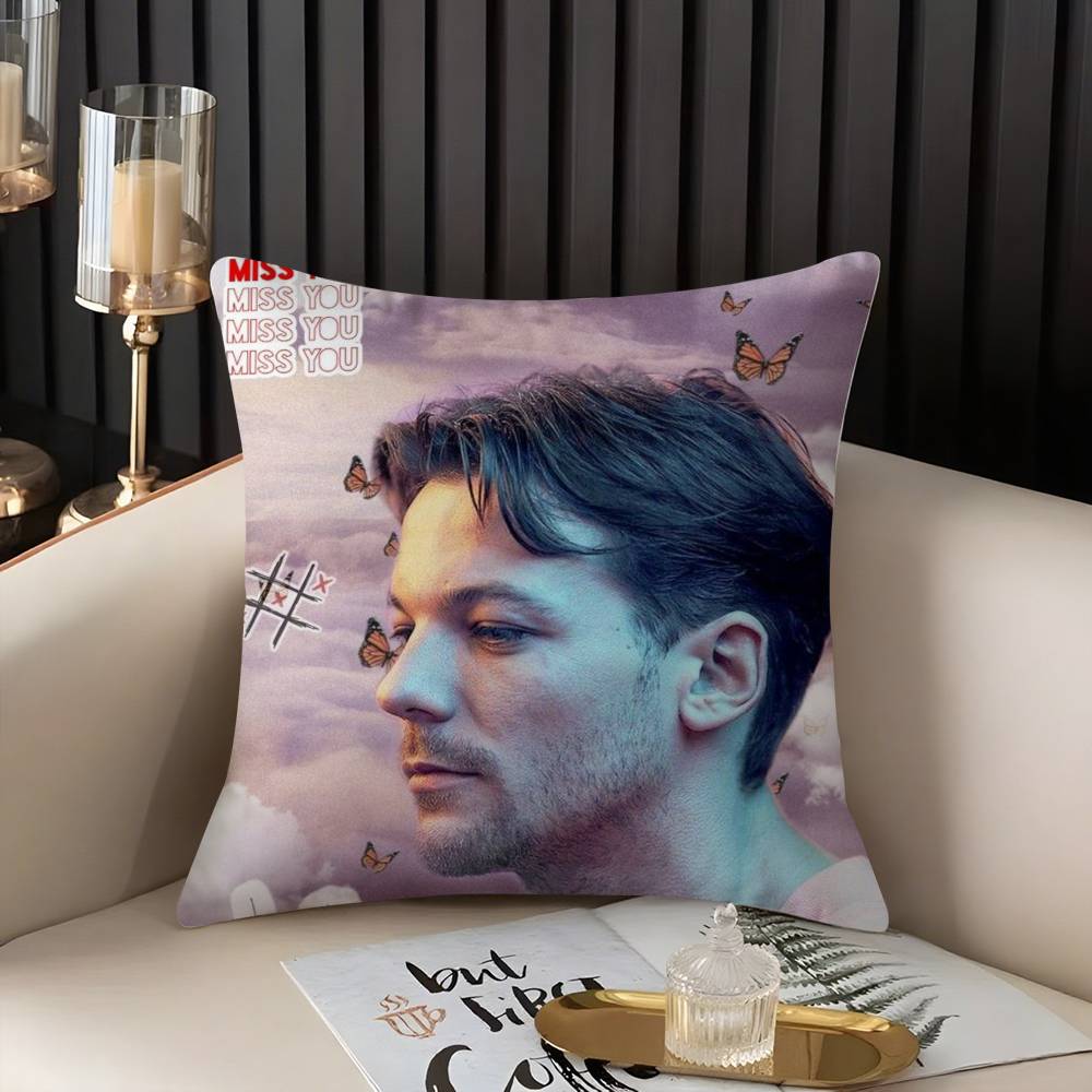 Louis Singer Tomlinsons Pillow Case Home Dorm Chair Back Short Plush Double-sided Printing Office Nap Time Cushion Cover