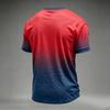 Men's Casual Printed Crew Neck Lightweight Breathable Short Sleeve T-Shirt USA Flag Design Soccer Patch 2026 Number Graphic