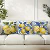 Blue - Toned Watercolor Lemon Pillow CoversLiving Room Sofa Cushion Cover, Soft and Comfortable, Bedroom Room Decoration
