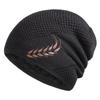 WTEMPO Solid Color Inner Fleece Caps Men Autumn and Winter Elastic Knitted Pile Caps Outdoor Sports Cycling Cold-proof Ear-protecting Thick Hats