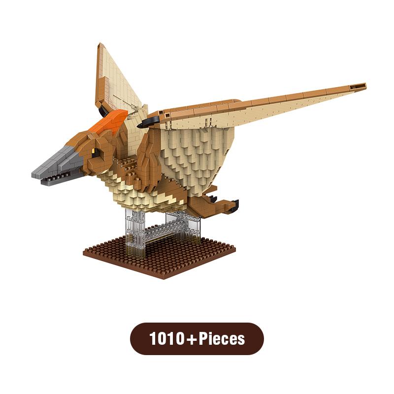 Non-Toxic Dinosaur Series Building Block Tyrannosaurus Rex Dragon Brick Pterosaur Parent-Child Educational Toys Children'S Gift Home Decor