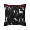 Federe Cuscino Film Horror Urla Ghostface Stampa Prodotto Copricuscino Coperta Cuscino da Arredo Sedia Quadrato Multitaglia