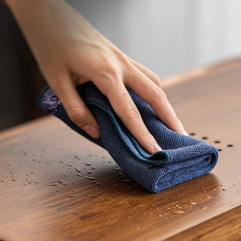 Chinese Style Tea Towel Cloth Thickened Absorbent Soft Table Cleaning Tea Cloth Towel Cloth Home Tea Ceremony Accessories New