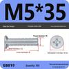GB819 Zinc-Plated Carbon Steel Phillips Countersunk Screws: M2-M10