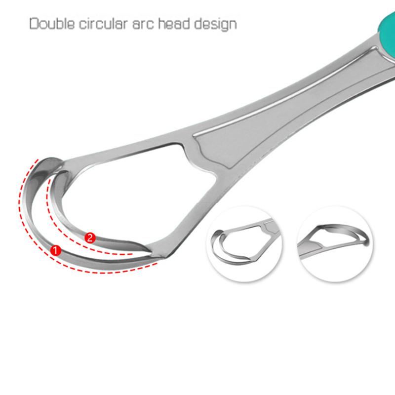 1 buc Curățător de limbă cu un singur strat/dublu strat Oțel inoxidabil Respirație proaspătă