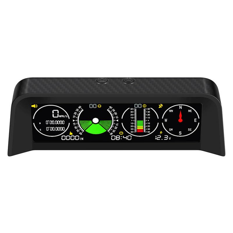 

Автомобильный инклинометр для бездорожья, Цифровой GPS-спидометр HUD, Многофункциональный проекционный дисплей, Измеритель угла наклона/Уклона/Уровня U1