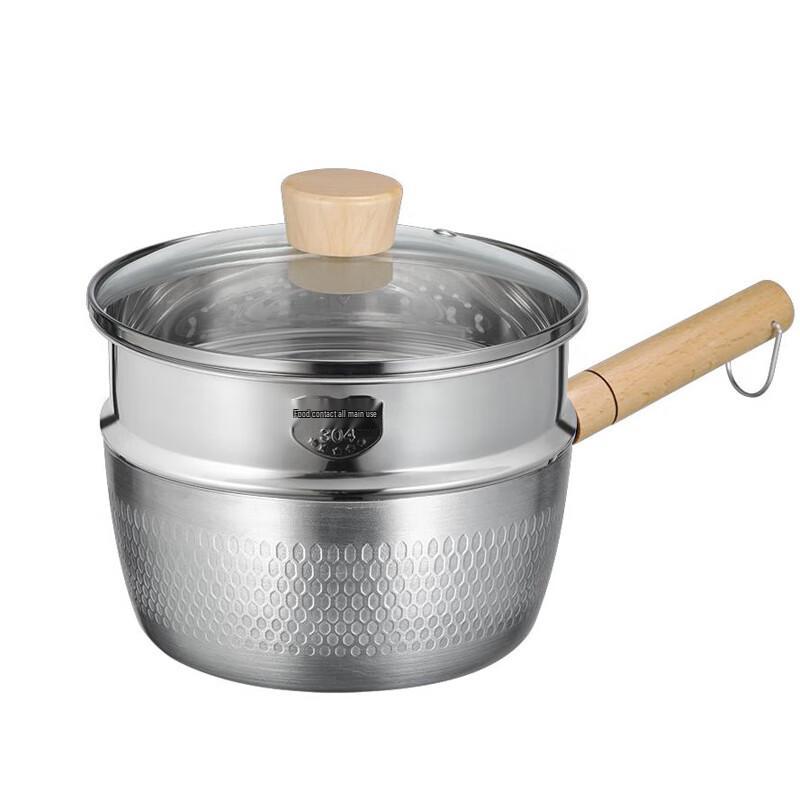 Cooker King 18cm Japanese Aluminum Yukihira Pot with Steamer