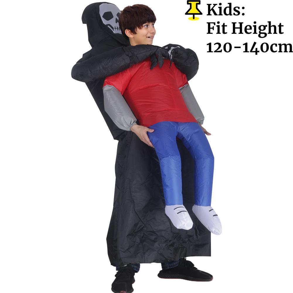 Adult Funny Inflatable Black Robe Mask