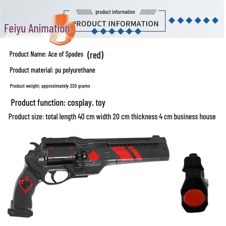 

Destiny 2 Ace of Spades ПУ Модель Косплей Реквизит Игрушка Пистолет
