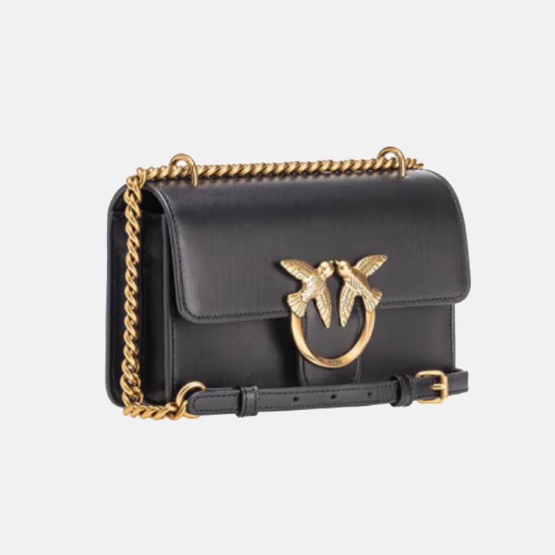 

PINKO Women s Leather Swallow Chain Shoulder Bag 21CM