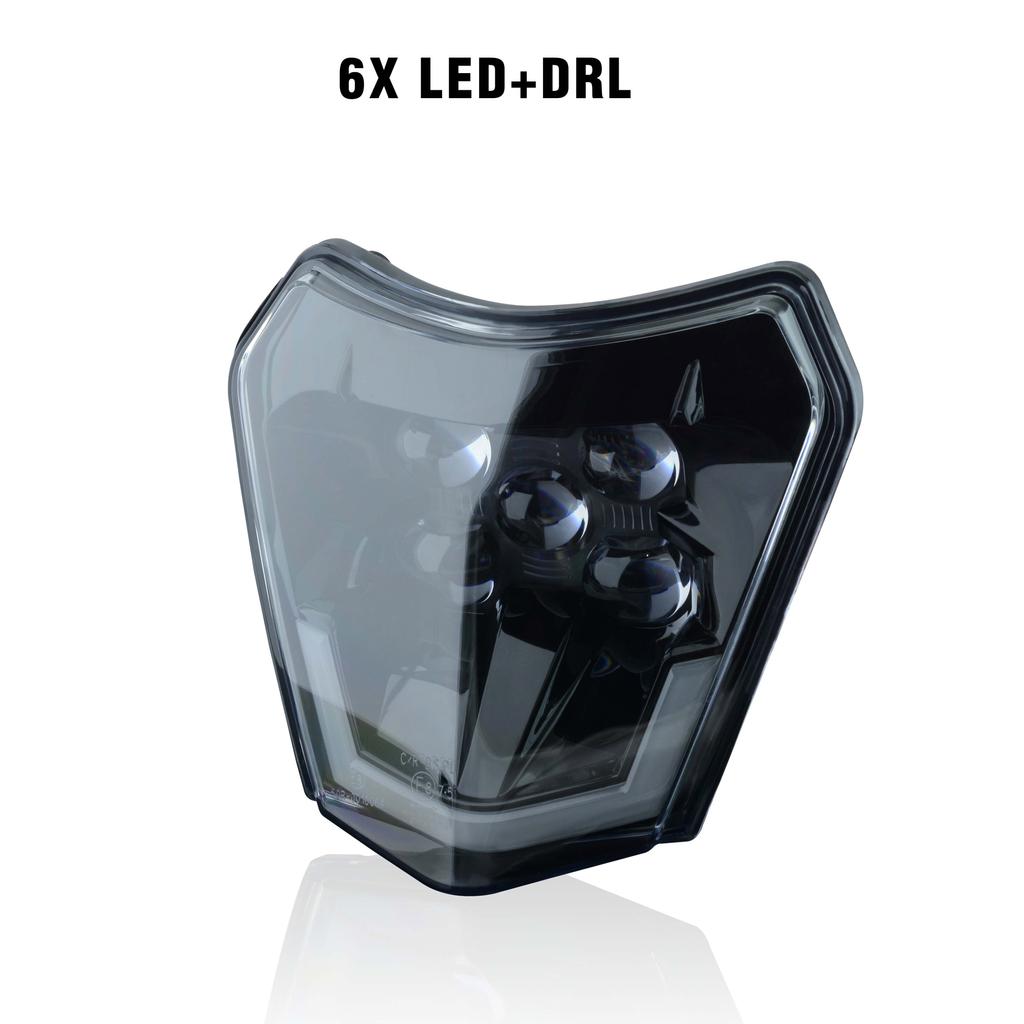 MCHMFG Motorcycle  crystal LED Headlight Headlamp For KTM EXC  SX SXFXC XCF XCW XCFW    Enduro MX Motorcycle