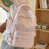 Japanese Ins Style Literary and High-value Girl Polka Dot Schoolbag for Junior High School Students Fashionable Versatile Backpack for Women