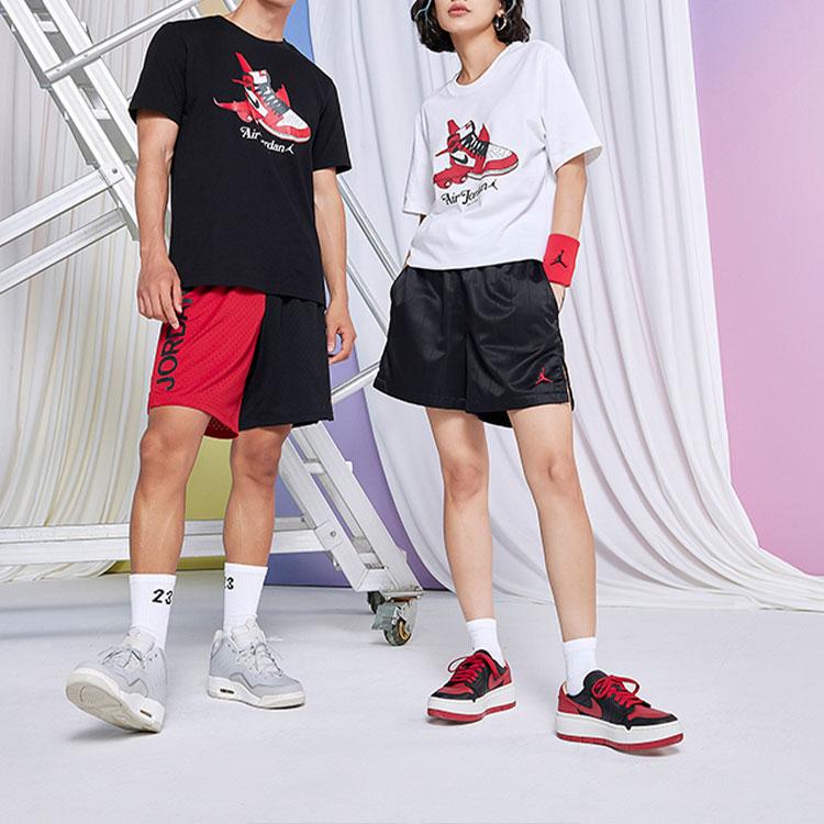 Футболка унисекс с круглым вырезом и короткими рукавами Jordan с принтом алфавита — фото 4