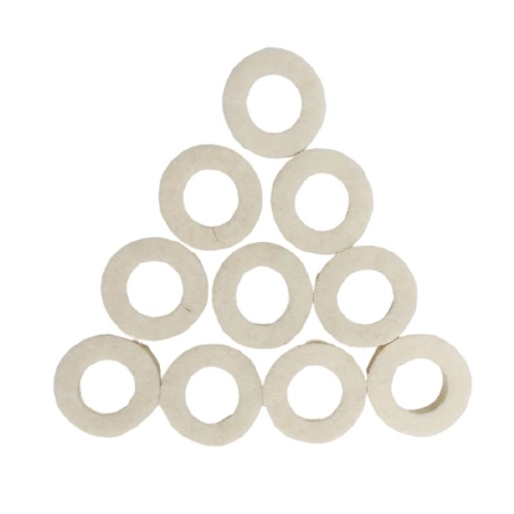 Felt Pads For Trumpet Cornet Trombone Keys 10 Pieces Smooth & Quiet Operate Quick Recovery Felt Pads for Instrument