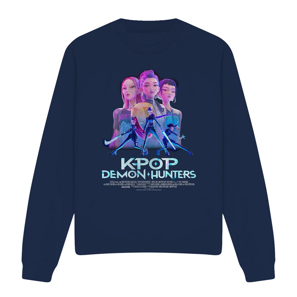 K-Pop Demon Hunters Unisex Adult Huntr/X Poster Sweatshirt