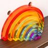 Patchwork Rainbow Acrylic Sculpture Transparent Colored Statue DIY Blocks Decorative Figurines Home Decoration Accessories