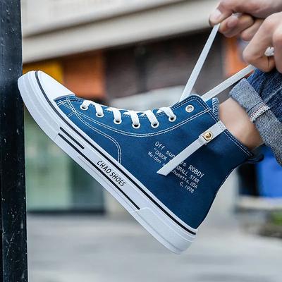 Men Shoe Vulcanize Canvas Shoes Men Sneakers High Top Sport Shoe Casual Breathable Platform Shoes Man Trainers Tenis Masculino