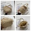 Sac fourre-tout tissé bohème féminin pour femmes, sacs à main et pochettes en paille pour la plage, été, mode féminine