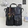 Schoolbag Fashion Women's Backpack Niche Design Shoulder Bag Multi-purpose Versatile Casual Simple Retro Bag Women