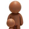 Son To Dad Appreciation Gift 3D Printed Father And Figurine, Sculpture, Creative Idea Child Figurine for Home Decor Father's Day Gratitude Love
