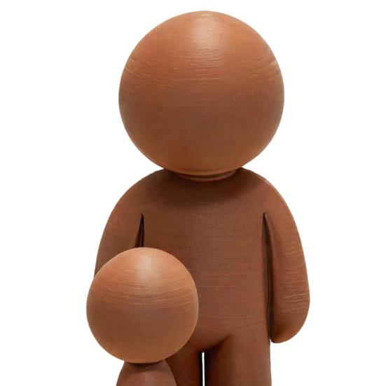 Son To Dad Appreciation Gift 3D Printed Father And Figurine, Sculpture, Creative Idea Child Figurine for Home Decor Father's Day Gratitude Love