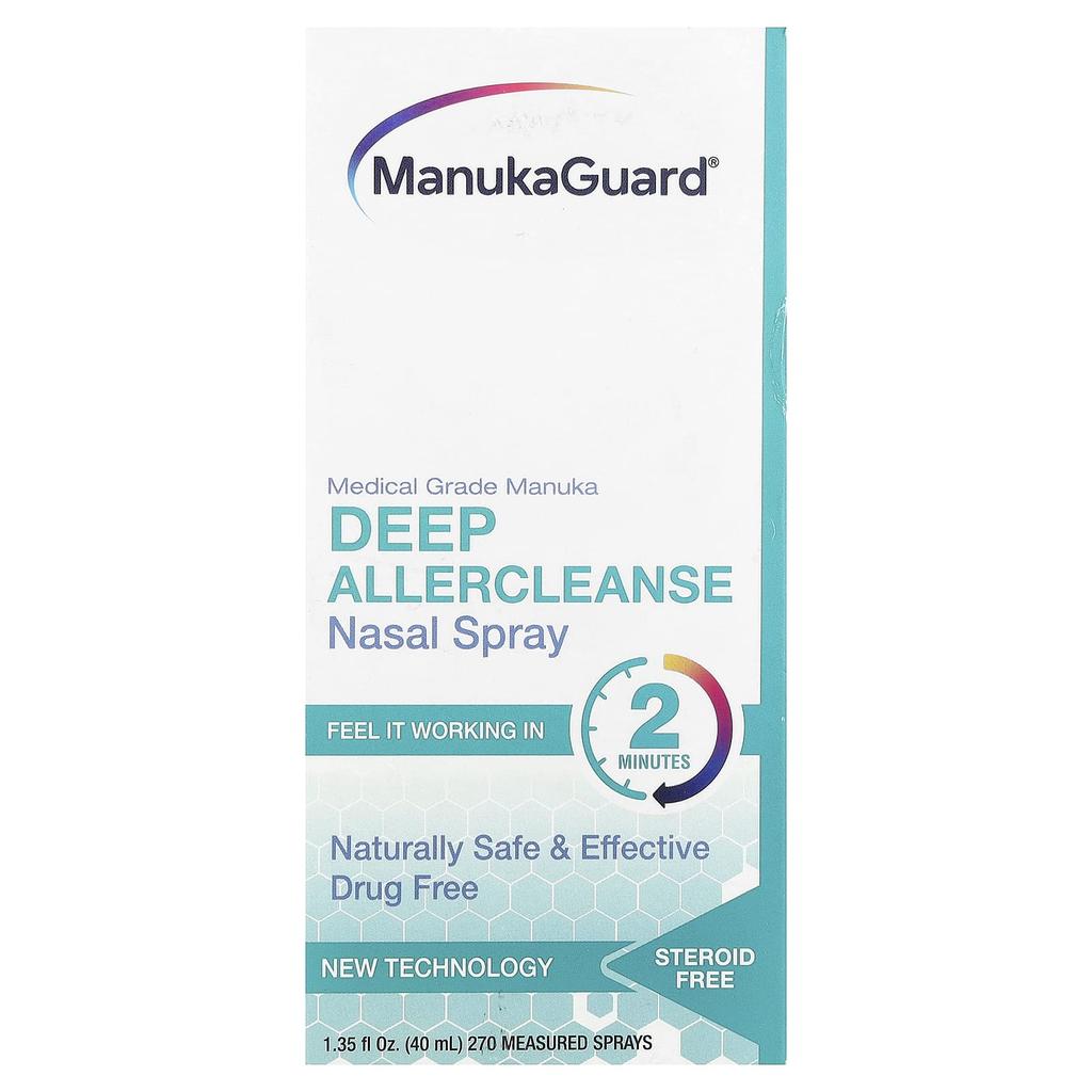 Medical Grade Manuka, Deep Allergy Cleanse Nasal Spray, 40 Ml (1.35 Fl Oz)
