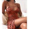 Suspender Dress Spring and Summer New Leopard Print Slim-fit Women's Clothing