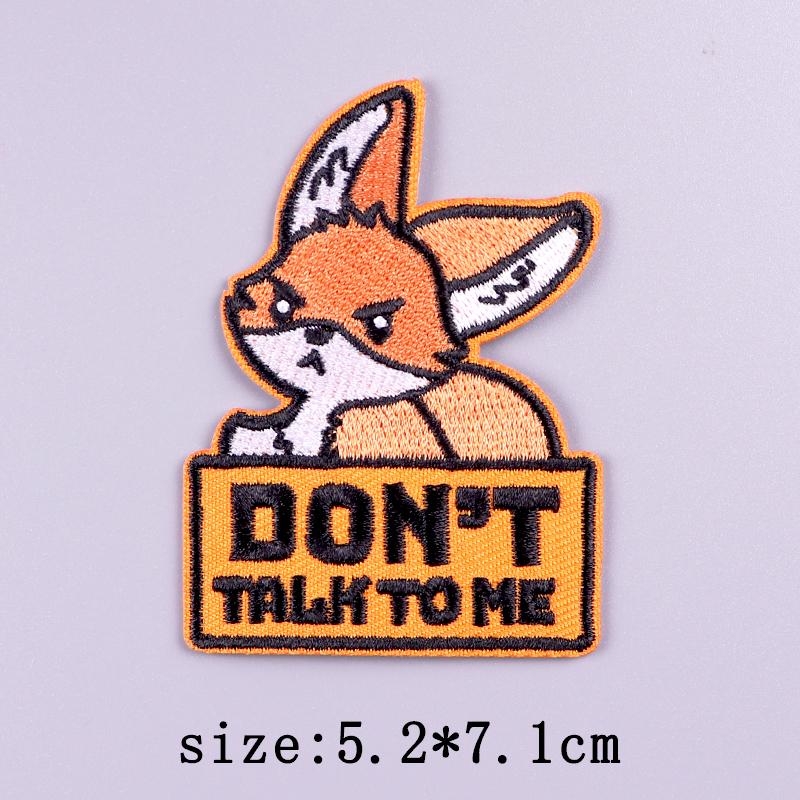 Red Heart Patch Iron On Patches On Clothes Fire Punk Skull Embroidered Patches For Clothing Hook Loop Patch For Clothes Stickers