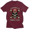 Custom Gasparilla 2025 Pirate Skull Cross T Shirts Men ShortSleeve Tshirts Streetwear Tee Pure Cotton Oversized Tshirts Gift
